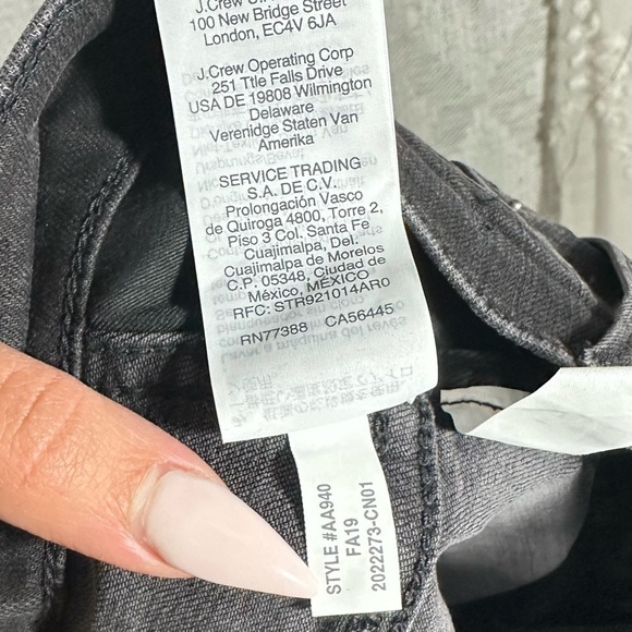 NWT Madewell 10" High Rise Skinny jeans in Berkeley black button fly size 37P - Picture 11 of 12